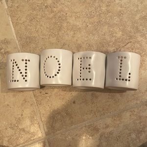 Noel holiday votive candles